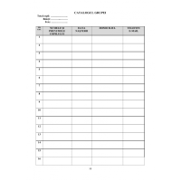 CONDICĂ DE EVIDENŢĂ A ACTIVITĂŢII DIDACTICE DIN EDUCAȚIA TIMPURIE