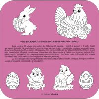 VINE IEPURAȘUL! - SILUETE DIN CARTON PENTRU COLORAT