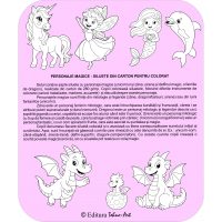 SILUETE DIN CARTON PENTRU COLORAT - PERSONAJE MAGICE