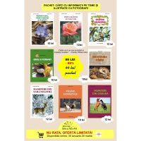 PACHET CĂRȚI CU INFORMAȚII PE TEME ȘI ILUSTRATE CU FOTOGRAFII